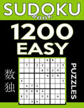 Sudoku Book 1,200 Easy Puzzles: Sudoku Puzzle Book With Only One Level of Difficulty - Paperback