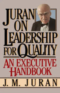 Juran on Leadership for Quality - Paperback