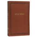 NKJV, Holy Bible, Soft Touch Edition, Imitation Leather, Brown, Comfort Print - Imitation Leather
