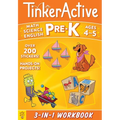 Tinkeractive Pre-K 3-In-1 Workbook: Math, Science, English Language Arts - Paperback