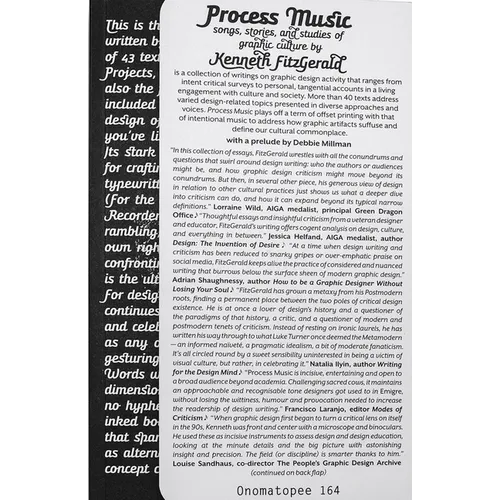 Process Music: Songs, Stories and Studies of Graphic Culture - Paperback