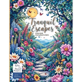 (Nature-Themed Adult Coloring Book) Tranquil Escapes: Relax and Unwind with Mindfulness adult coloring pages -Inspired by Nature Scenes and Meditative - Paperback