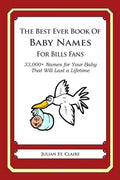 The Best Ever Book of Baby Names for Bills Fans: 33,000+ Names for Your Baby That Will Last a Lifetime - Paperback