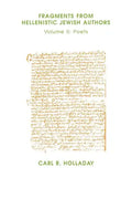 Fragments from Hellenistic Jewish Authors: Volume II, Poets - Paperback