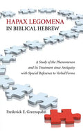 Hapax Legomena in Biblical Hebrew - Paperback
