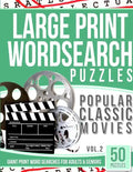 Large Print Wordsearches Puzzles Popular Classic Movies v.2: Giant Print Word Searches for Adults & Seniors - Paperback