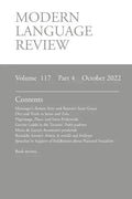 Modern Language Review (117: 4) October 2022 - Paperback