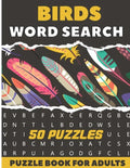 Birds Word Search Puzzle Book For Adults: 50 Large Print Puzzles For Birdwatching lovers - Paperback