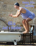 Happy 65th Birthday: 65 is Just a Number, Large Print Address Book for the Young at Heart. Forget the Birthday Card and Give a Birthday Book Instead! - Paperback