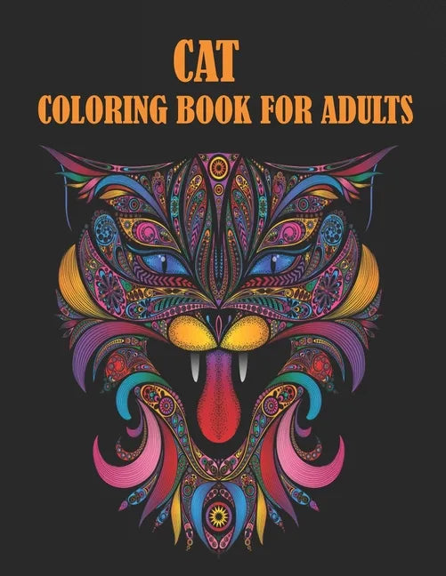 Cat Coloring Book For Adults: 50 unique designs for cats lovers - Paperback