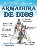 Sopa de Letras de la Biblia en Español Letra Grande: Armadura de Dios - Paperback