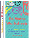 11+ Plus Maths Worksheets for Challenging Grammar School Exams 2018/2019: Ten questions in twenty minutes. - Paperback