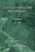Latvian-English Dictionary: Volume I a - M - Paperback