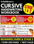 Cursive Handwriting Workbook: 2-in-1 Book Set For Kids (Cursive for Beginners / Cursive Writing Practice Book) - Paperback