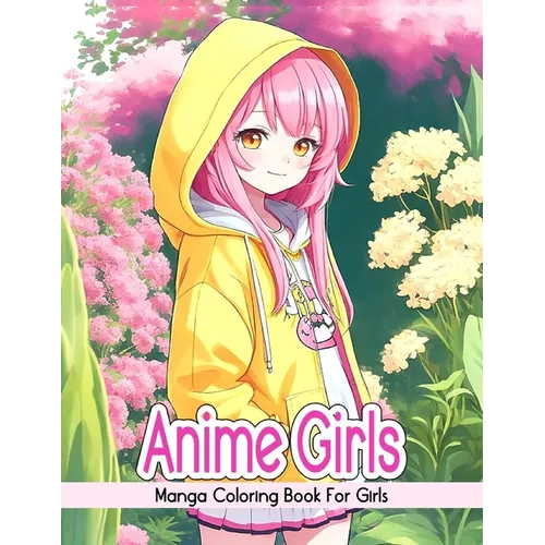 Anime Girls Coloring Book: Msnga Coloring Book For Girls - Paperback