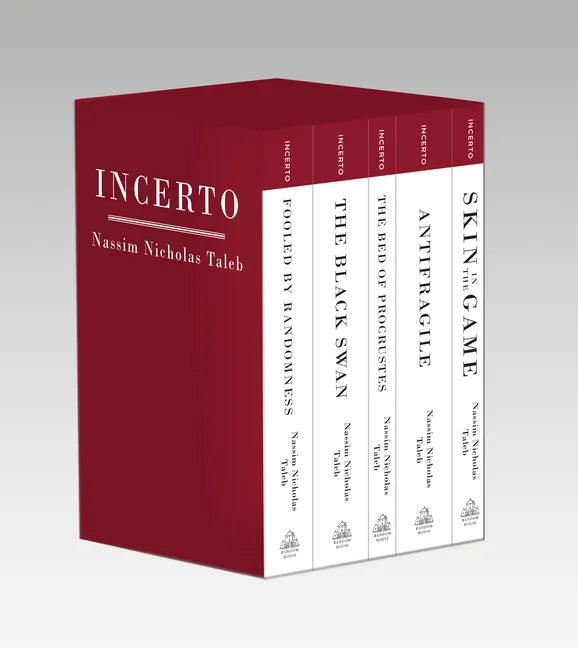 Incerto: Fooled by Randomness, the Black Swan, the Bed of Procrustes, Antifragile, Skin in the Game - Paperback