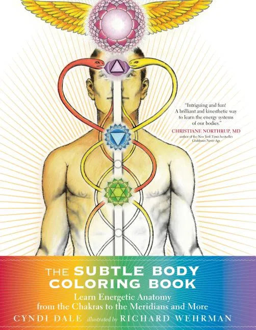 The Subtle Body Coloring Book: Learn Energetic Anatomy--From the Chakras to the Meridians and More - Paperback