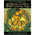 Adult Coloring Book: 50 Halloween Coloring Pages - Paperback