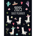 Llama Planner 2025: Cute 2025 Alpaca & Cactus Daily Organizer January-December (12 Months) Funny Farm Animal Agenda - Paperback