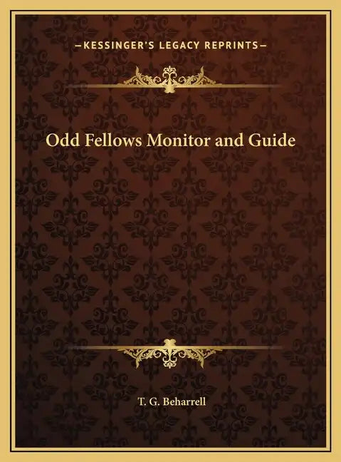 Odd Fellows Monitor and Guide - Hardcover