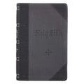 KJV Bible Giant Print 2-Tone Black/Dark Gray - Leather