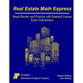 Real Estate Math Express: Rapid Review and Practice with Essential License Exam Calculations - Paperback