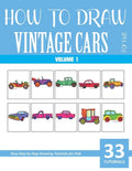How to Draw Vintage Cars for Kids - Volume 1 - Paperback
