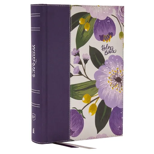 Kjv, the Woman's Study Bible, Purple Floral Cloth Over Board, Red Letter, Full-Color Edition, Comfort Print (Thumb Indexed): Receiving God's Truth for - Hardcover