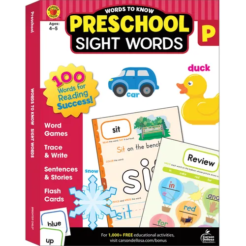 Words to Know Sight Words, Grade Preschool - Paperback