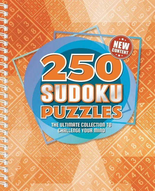 250 Sudoku Puzzles: 250 Easy to Hard Sudoku Puzzles for Adults - Spiral