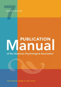 Publication Manual (Official) 7th Edition of the American Psychological Association - Hardcover