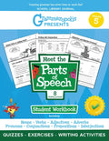 The Parts of Speech Workbook, Grade 5 - Paperback
