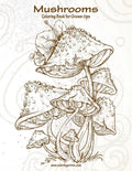 Mushrooms Coloring Book for Grown-Ups 1 - Paperback