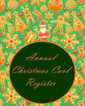 Annual Christmas Card Register - Paperback