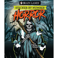 Brain Games - Sticker by Number: Horror (28 Images to Sticker) - Paperback