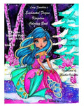 Lacy Sunshine's Enchanted Frozen Kingdom Coloring Book: Winter Christmas Fariries, Sprites, Dragons, Woodland Santa and More All Ages Volume 48 - Paperback