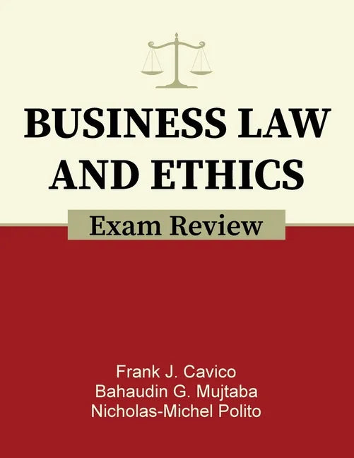 Business Law and Ethics Exam Review - Paperback