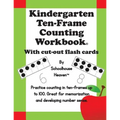Kindergarten Ten-Frame Counting Workbook: With Cut-Out Flash Cards - Paperback