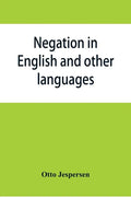Negation in English and other languages - Paperback