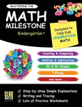 Mastering the Math Milestone (Kindergarten+): Comparing, Addition & Subtraction, 2D & 3D Shapes, Angles, Tallying, Charts and more - Paperback