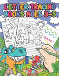 Letter Tracing Books Ages 3-5: Dinosaur Coloring Book, Tracing Letters and Numbers for Preschool, Gift for Boys - Paperback