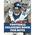 Football Coloring Book: American Football Sports Book For Boys - Paperback