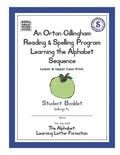 An Orton-Gillingham Reading & Spelling Program Learning the Alphabet Sequence: Upper and Lower Case Print - Paperback