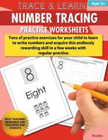 Trace & Learn Numbers Tracing Workbook Practice Worksheets: Daily Practice Guide for Pre-K Children - Paperback