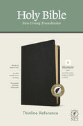 NLT Thinline Reference Bible, Filament Enabled Edition (Red Letter, Genuine Leather, Black, Indexed) - Leather
