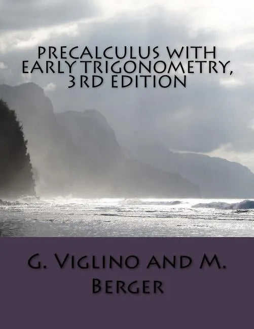 Precalculus with early trigonometry 3rd edition - Paperback