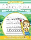 Cheyenne Letter Tracing for Kids Trace my Name Workbook: Tracing Books for Kids ages 3 - 5 Pre-K & Kindergarten Practice Workbook - Paperback
