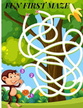 Fun First Maze: Mazes Book For Kids 4-8 year, Facts And Information - Paperback