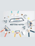Meeting Notes: Taking Minutes of Meetings Notes, Attendees, and Action items - Paperback