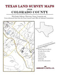 Texas Land Survey Maps for Colorado County - Paperback